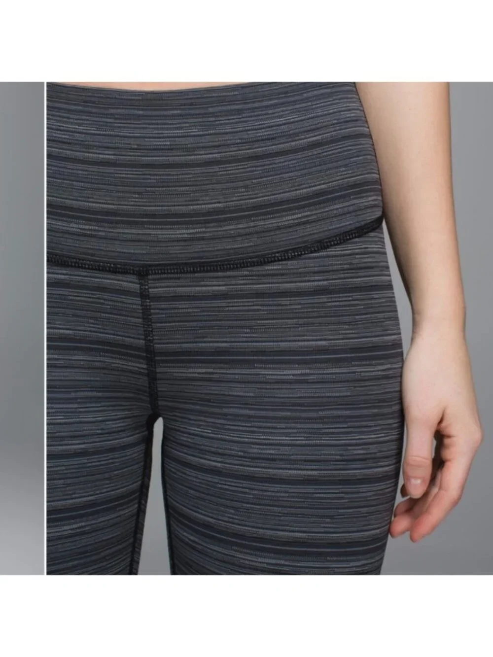 Lululemon High Times Pant *Luxtreme Cyber Stripe Deep Coal Black